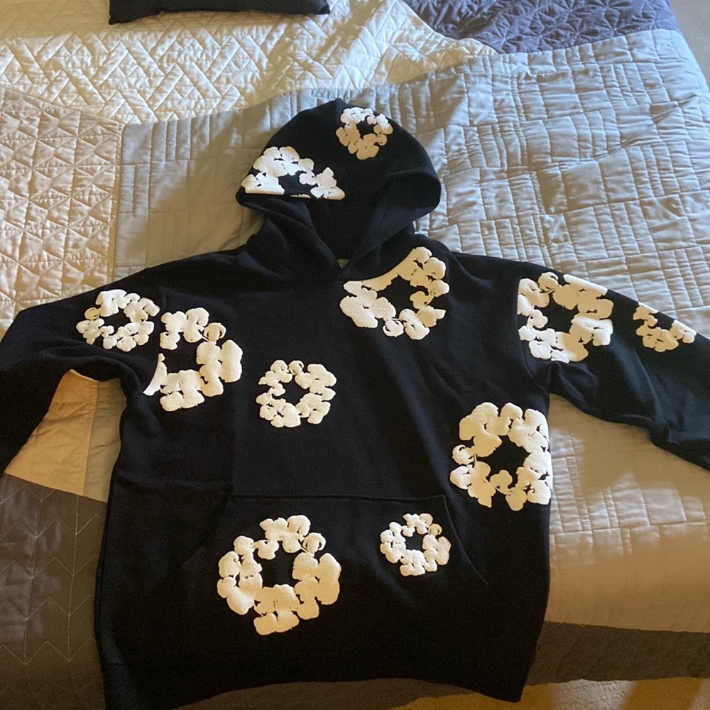 Denim tears cotton wreath hoodie large